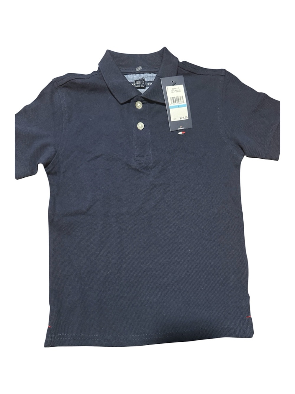 Tommy Hilfiger Boys Navy Polo Shirt – Size 5 – NWT